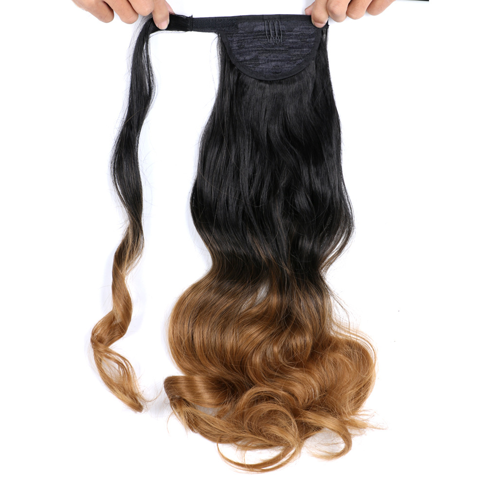 Chemical fiber curly hair wig