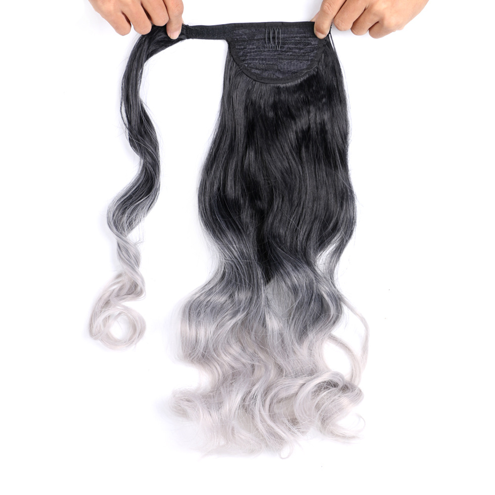 Chemical fiber curly hair wig