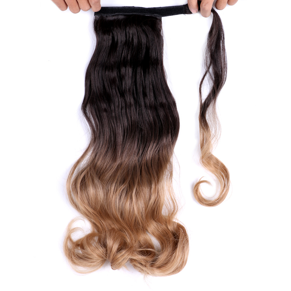 Chemical fiber curly hair wig