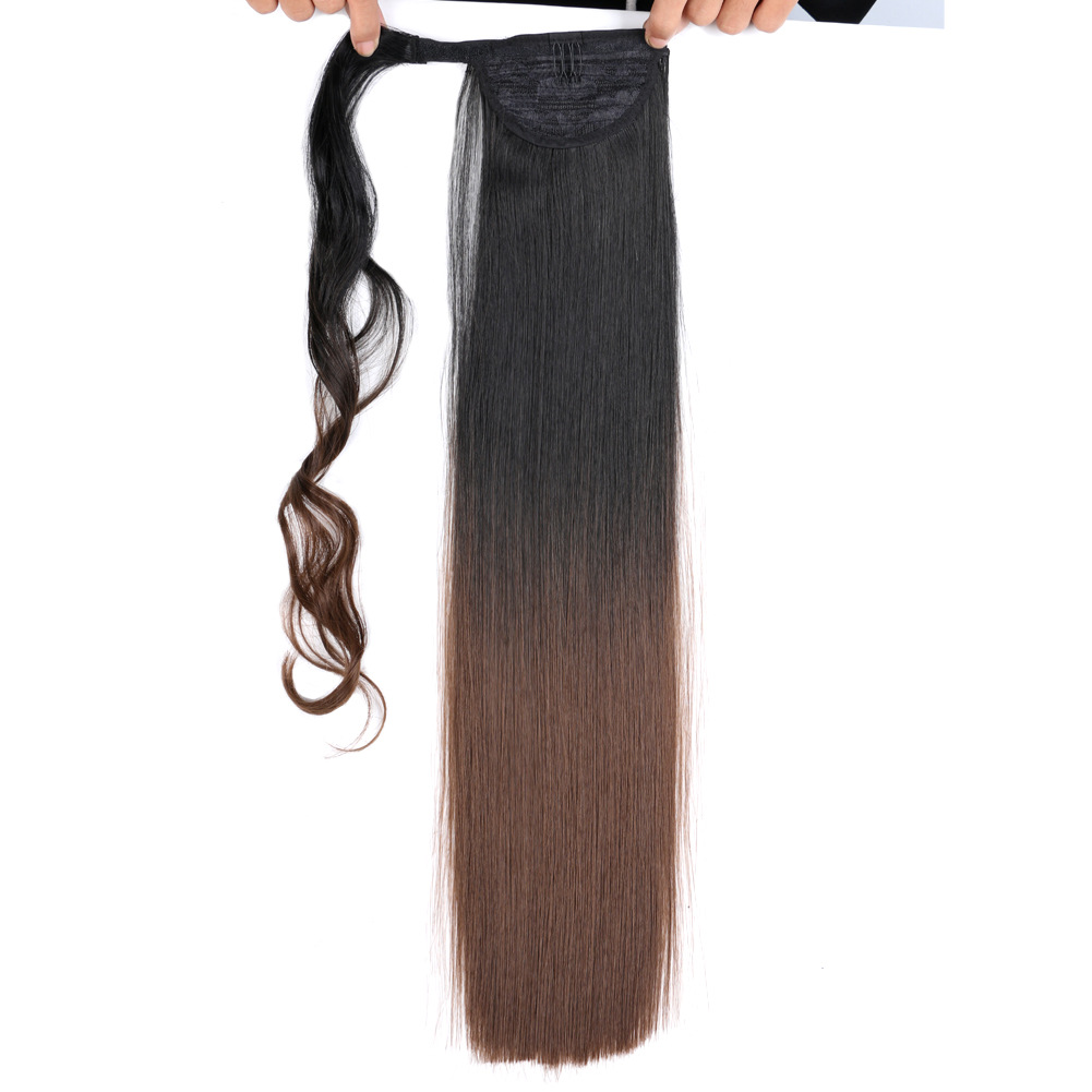 Synthetic straight hair wig