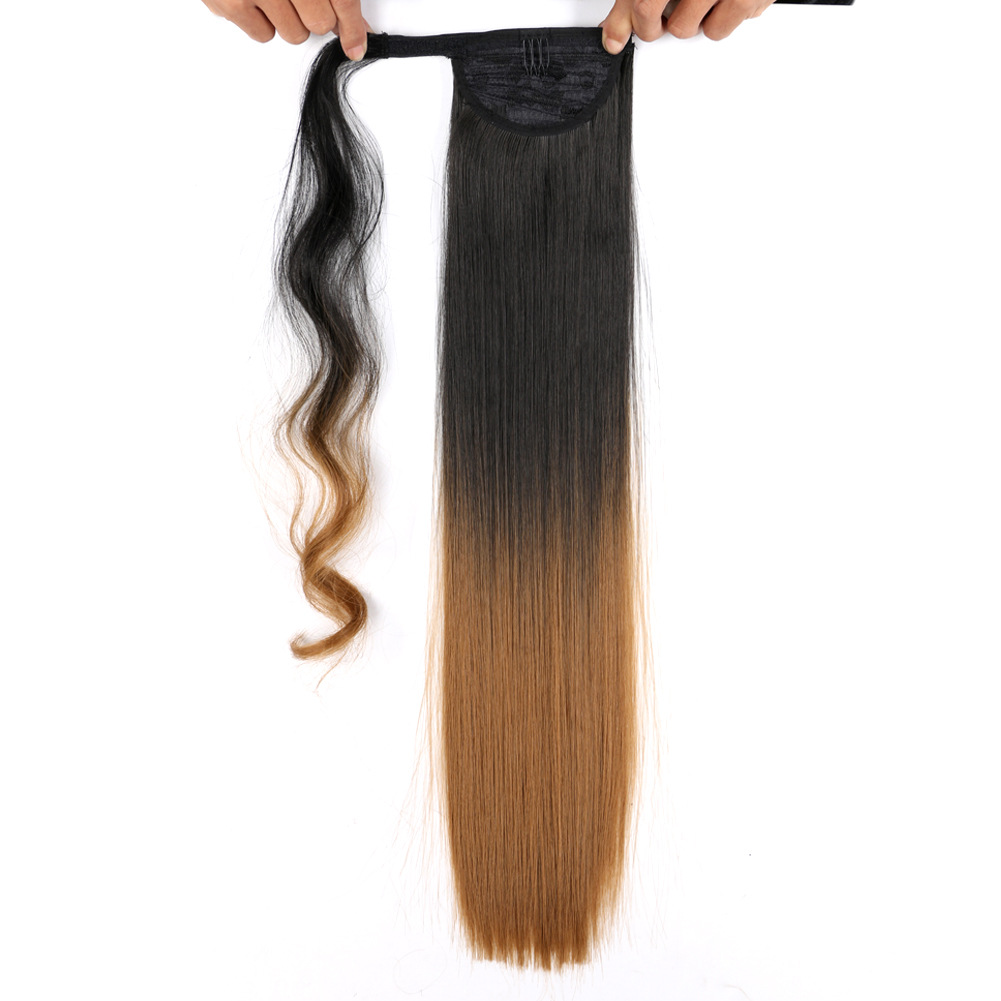 Synthetic straight hair wig