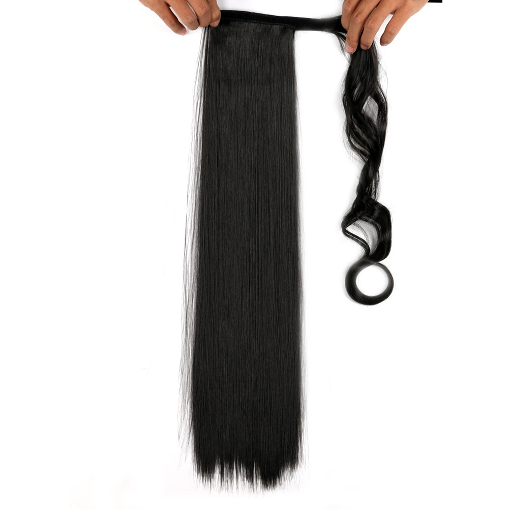 Synthetic straight hair wig